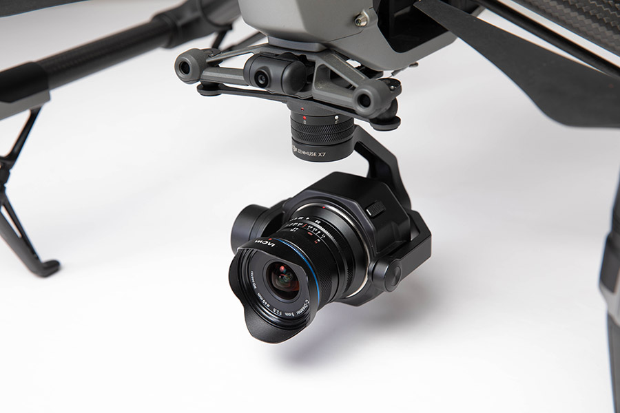 最广的DJI X7摄影机和Inspire 2航拍器镜头 长庚光学发布新款老蛙Zero-D无人机专用镜头